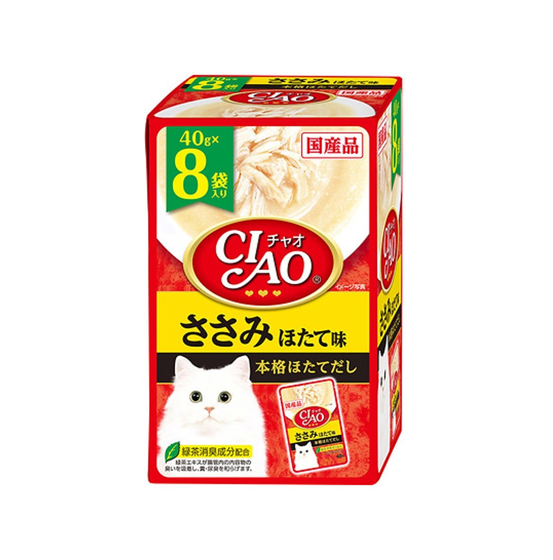 CIAO IC-385 貓濕糧 雞肉 扇貝味口味 PARTY 40g x 8