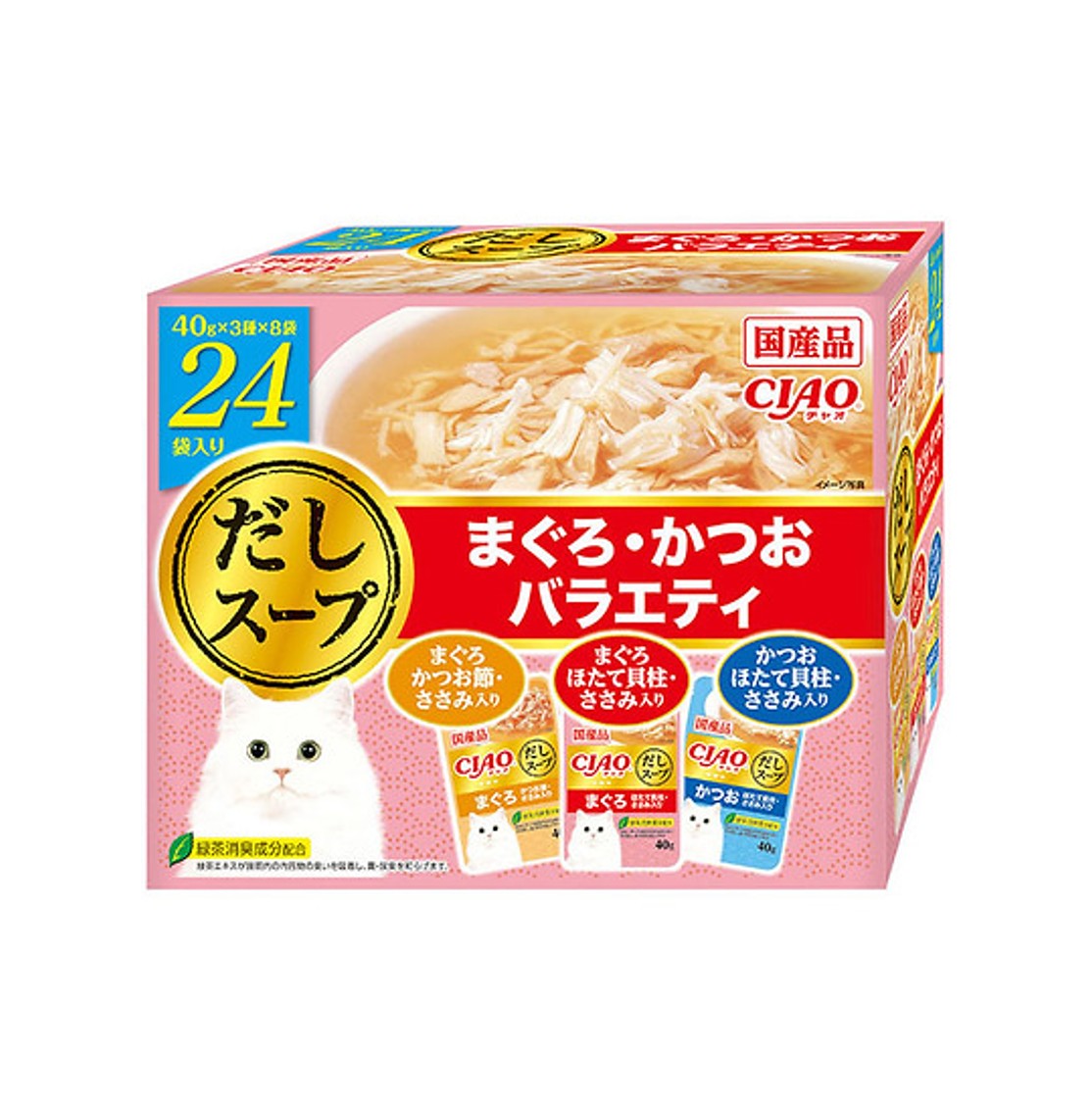 CIAO IC-425 貓濕糧 吞拿魚 鰹魚 PARTY 40g x 24
