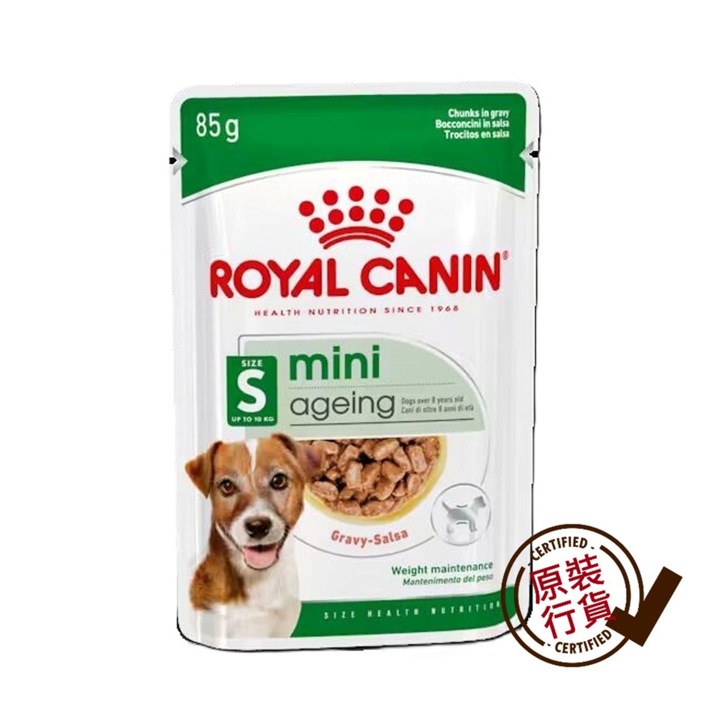 SHN 小型熟齡及老犬營養主食濕糧 (肉汁) 8+ 85克