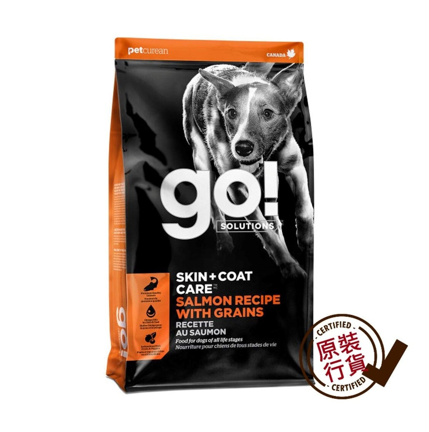 GO! SOLUTIONS 護膚美毛系列 三文魚穀物配方 全犬糧 3.5磅