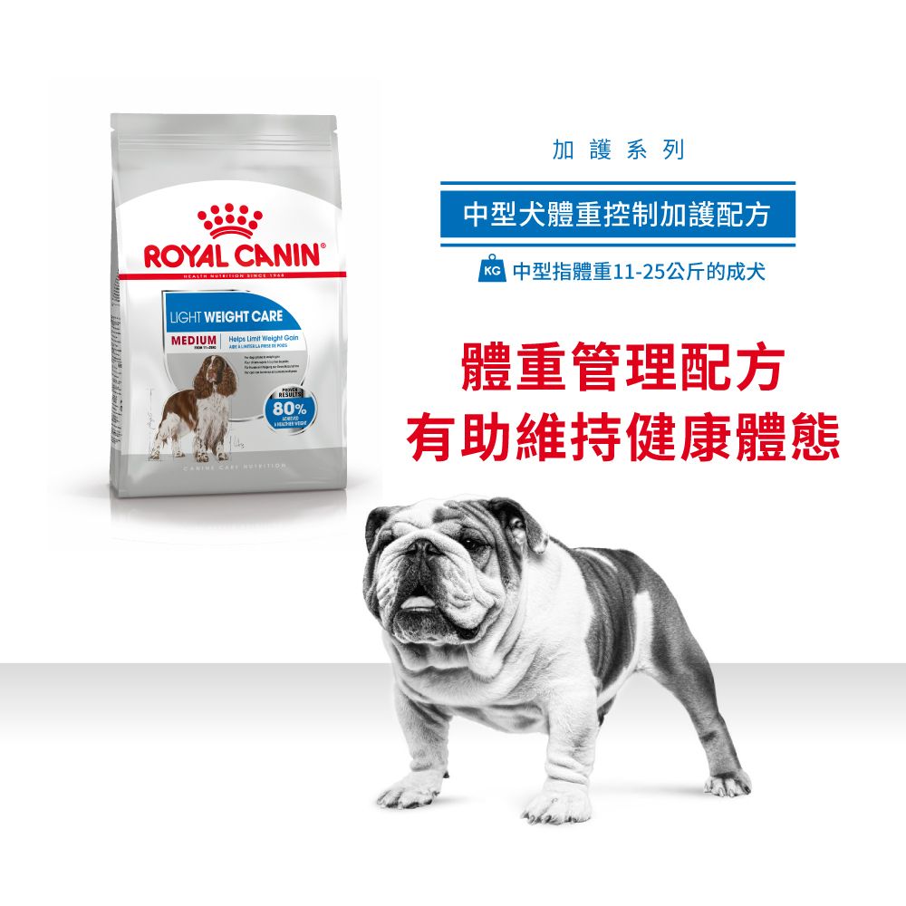 中型犬體重控制加護配方12公斤(包裝隨機提供)