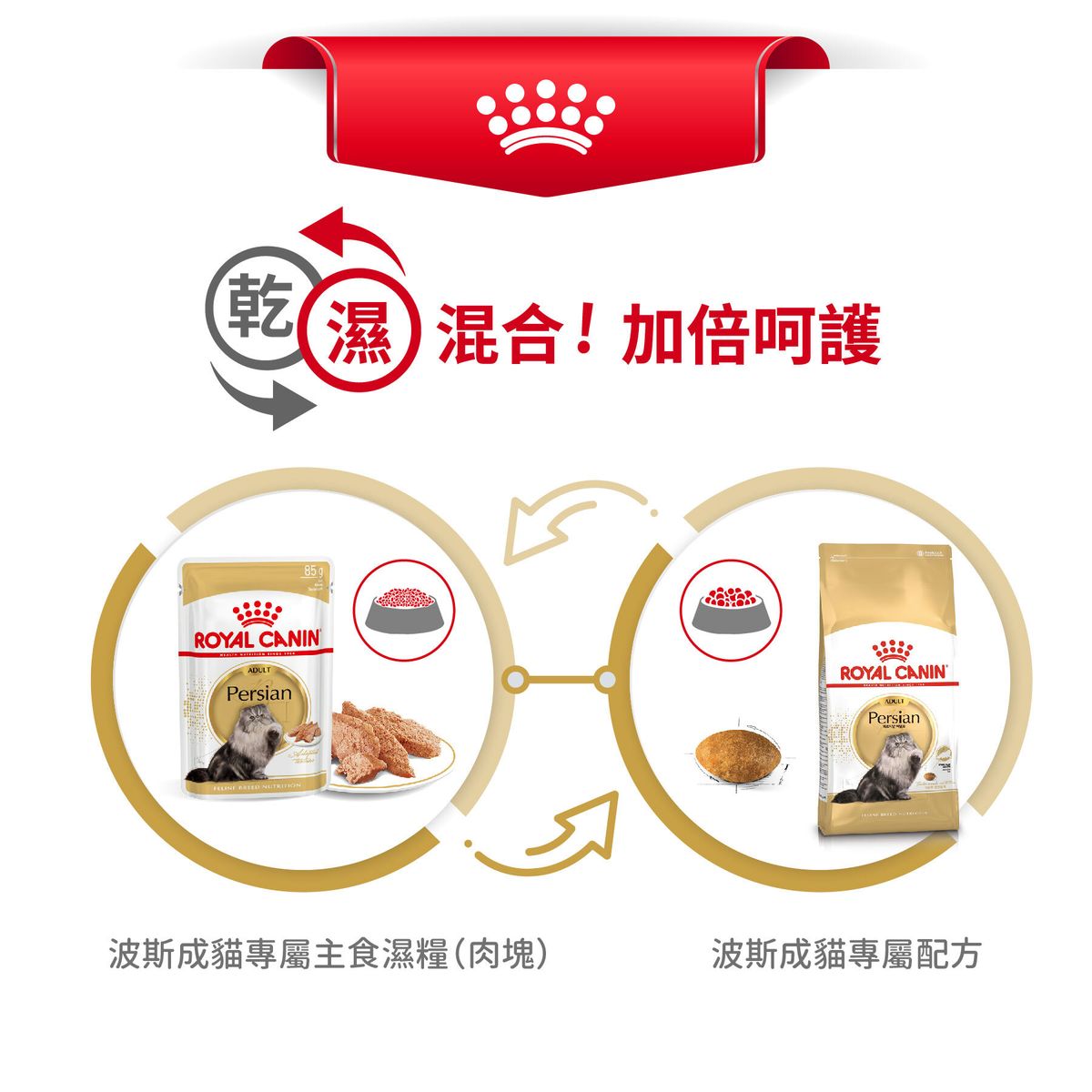 皇家 - FBN 波斯成貓專屬主食濕糧(肉塊)85克 X 2