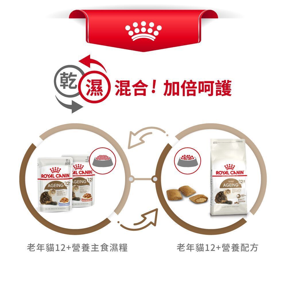 FHN 老年貓12+營養主食濕糧 (肉汁) 85克 X 2 (包裝隨機提供)