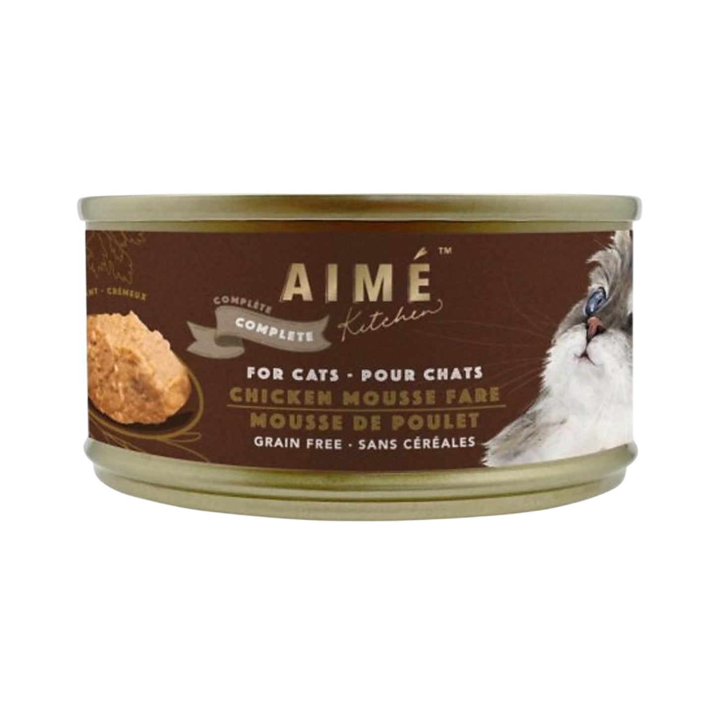 Aimé Kitchen 無穀物均衡貓罐-幼滑雞肉慕絲 75克