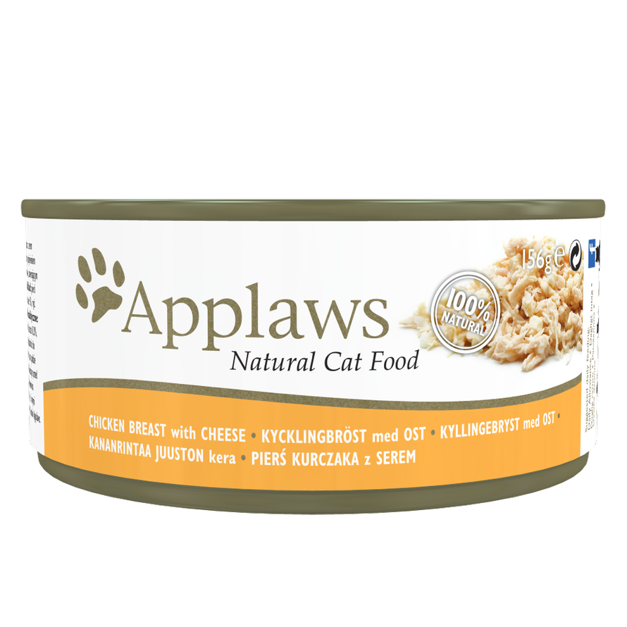 Applaws Cat Canned Food Chicken Breast + Cheese Formula 156g #2006