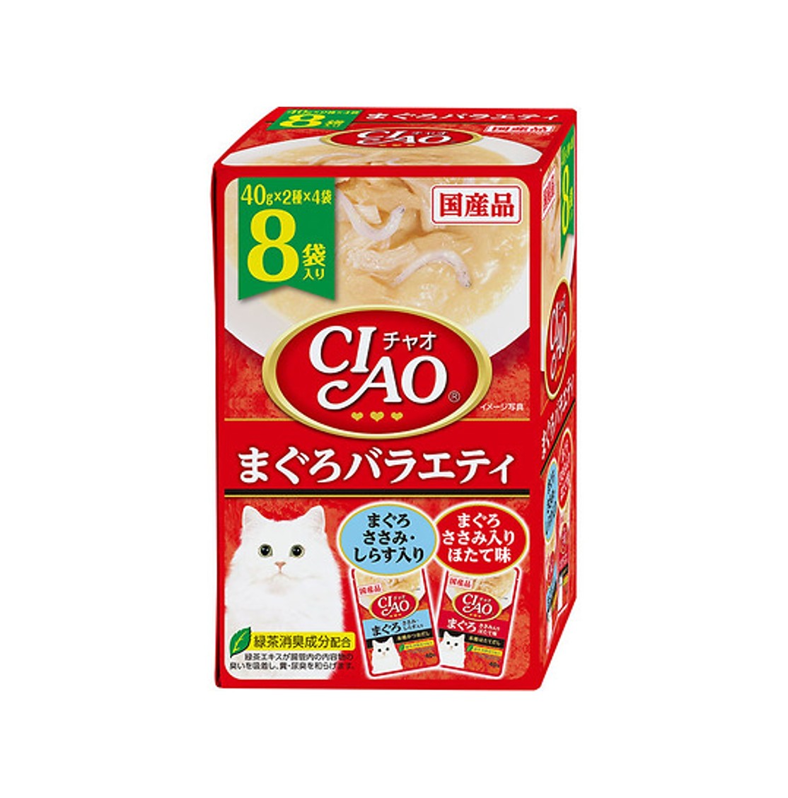 CIAO IC-404 貓濕糧 吞拿魚 PARTY 40g x 8