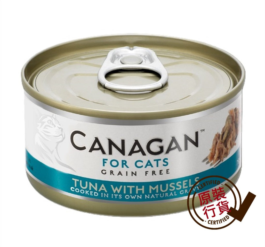 Canagan Cat Canned Wet Food Tuna + Mussel Formula 75g #WM75