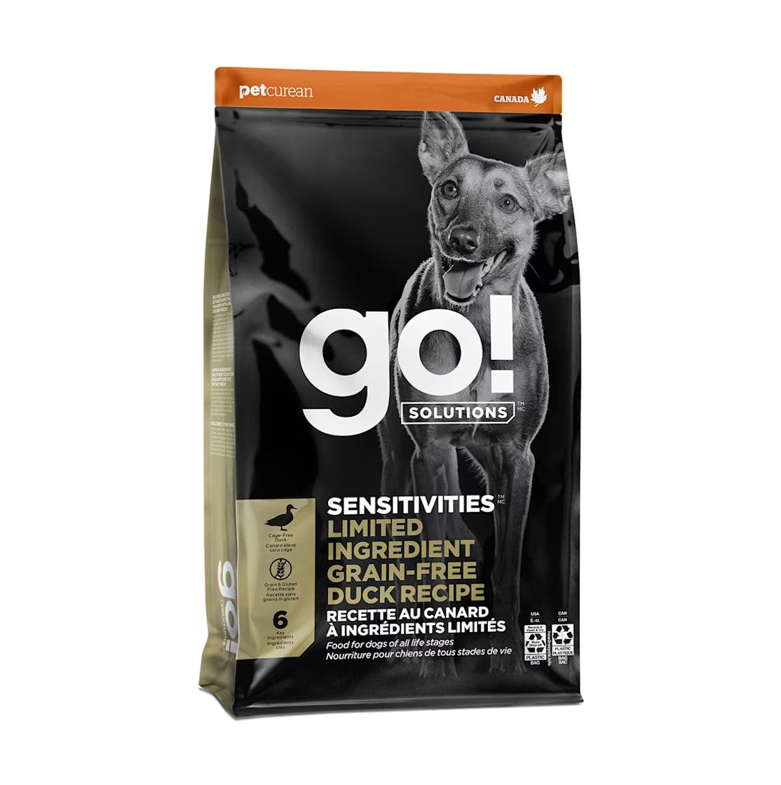 GO! SOLUTIONS Limited Ingredient Duck Recipe Grain-Free All Life Stages Dog Food 6lb