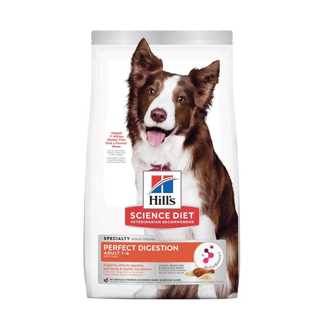 Hills Adult Dog 1-6 Perfect Digestion Chicken Dry Food 3.5lb #606857