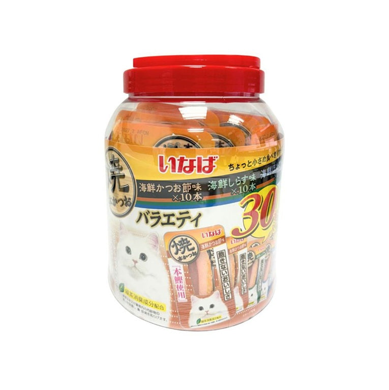 INABA - CIAO Grilled Bonito Party Bucket 30 Packs PC-26 (with Random Gift)