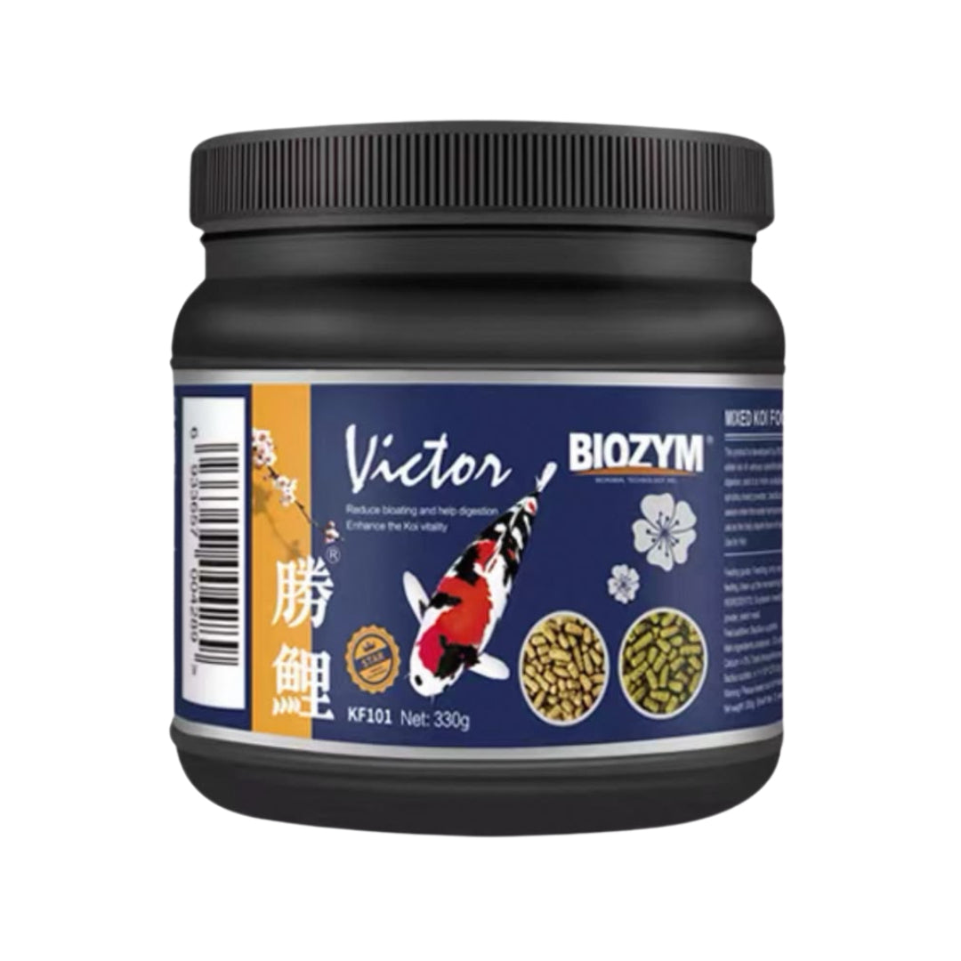 BIOZYM-觀賞魚配合魚糧 錦鯉雙色配合魚糧 KF101(330g) | 香港行貨 錦鯉 鯉魚 觀賞魚 雙色魚糧 錦鯉魚糧