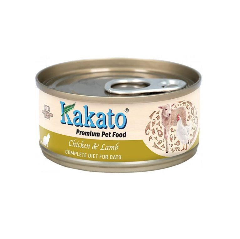 Kakato Premium Pet Food Chicken & Lamb Complete Diet for Cats 70g #764