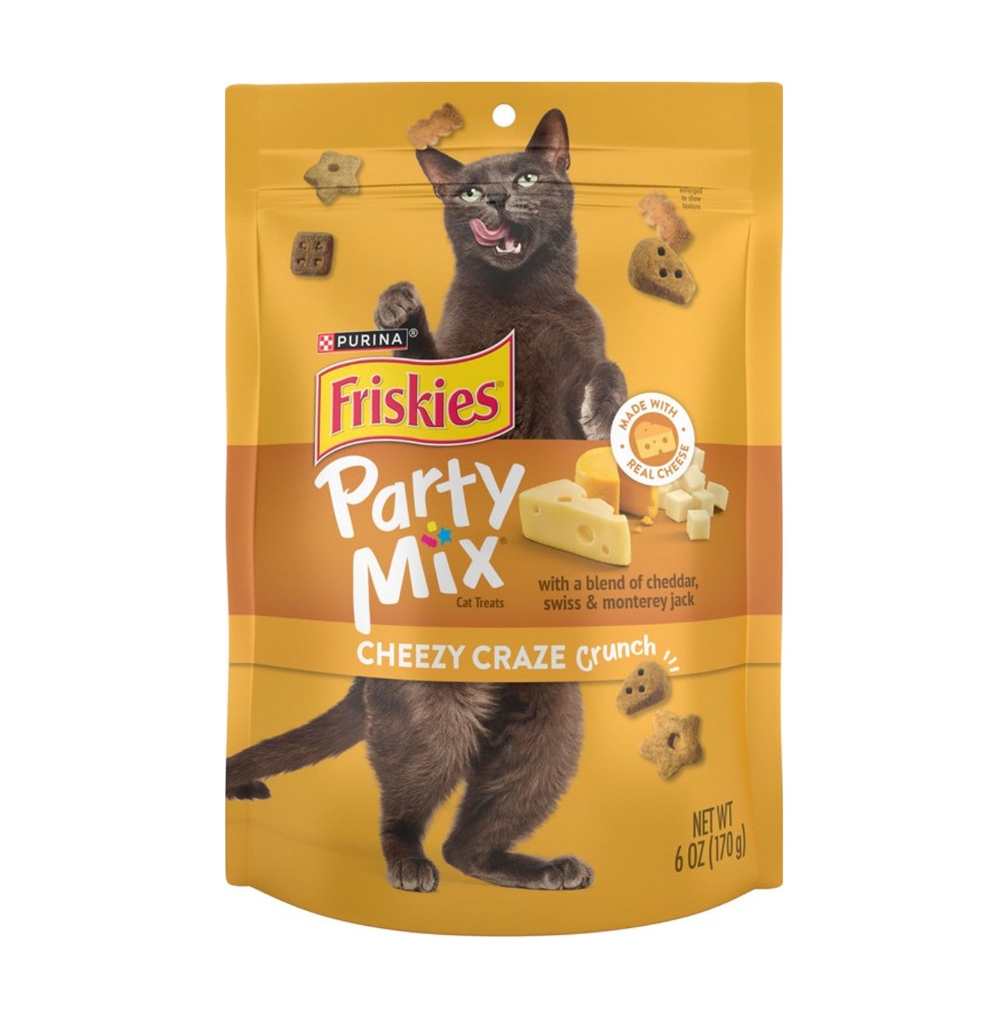 Friskies Party Mix 天然貓脆餅小食 三重芝士 170g(6安士)