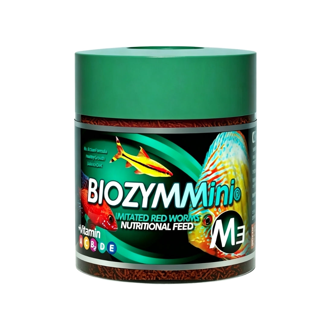 BIOZYM-觀賞魚配合魚糧 仿紅蟲設計魚糧 M301 60g | 香港行貨 中小型魚 熱帶魚 淡水魚 觀賞魚 緩沉魚糧 紅蟲魚糧 水族用品