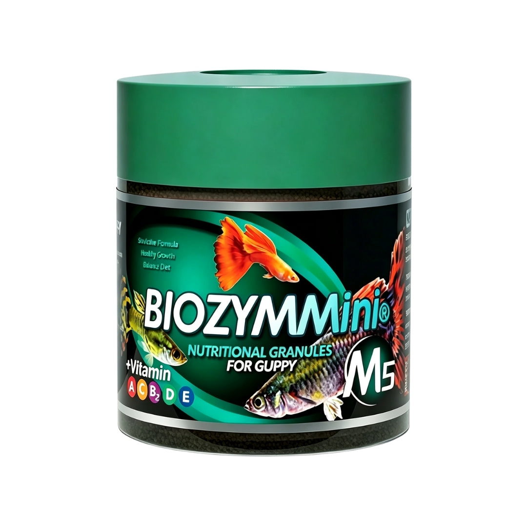 BIOZYM-觀賞魚配合魚糧 孔雀魚營養顆粒 M501 65g | 香港行貨 孔雀魚 熱帶魚 淡水魚 觀賞魚 營養魚糧 上浮魚糧 水族用品