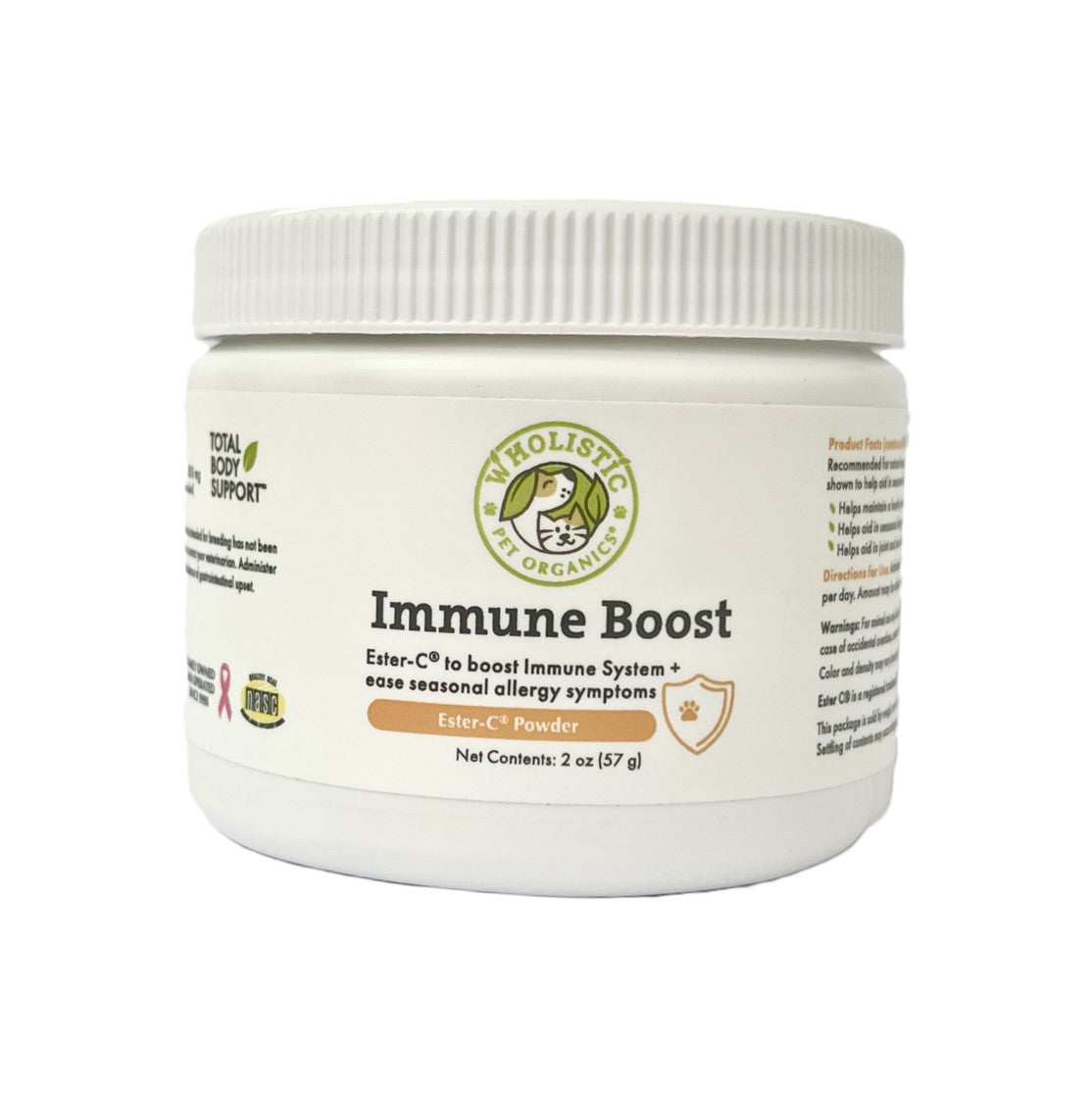 WHOLISTIC Ester-C Immune Booster for Cats and Dogs 2oz 57g