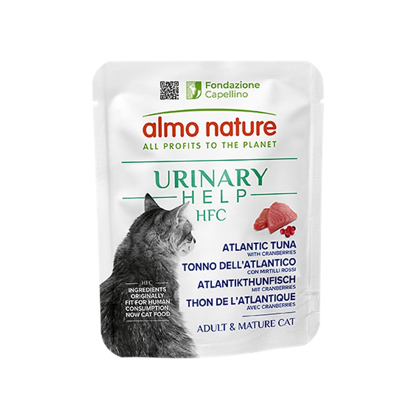 almo nature HFC 泌尿系統護理 大西洋吞拿魚+蔓越莓 貓濕糧 50克 #5862
