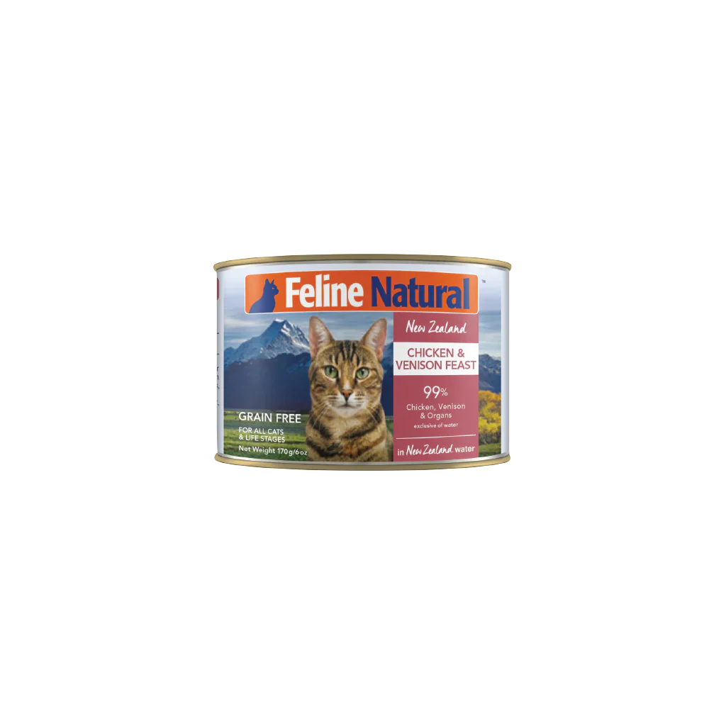 Feline Natural F9 Canned Cat Food Wet Food Chicken and Venison Feast 170g (2451)