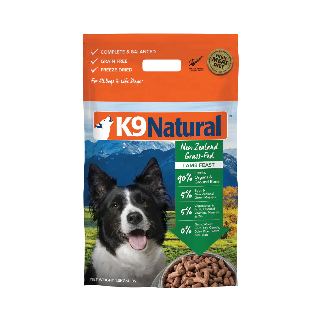 K9 Natural Freeze Dried Dog Food Lamb Feast 1.8kg