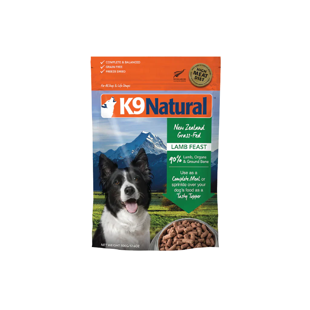 K9 Natural Freeze Dried Dog Food Lamb Feast 500g