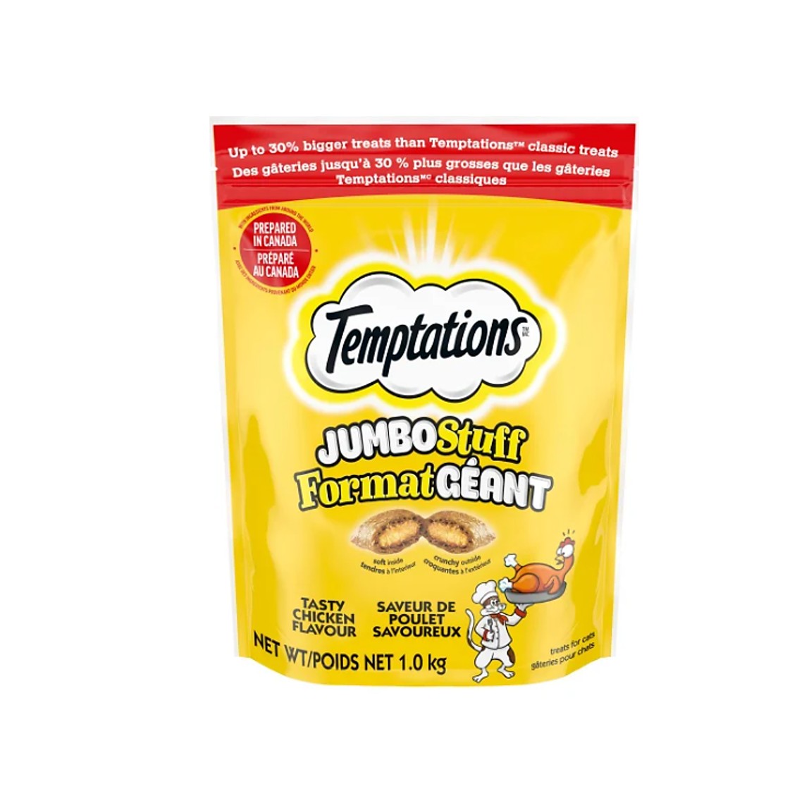 Temptations 貓小食 - 火烤嫩雞味 1公斤 [平行進口]