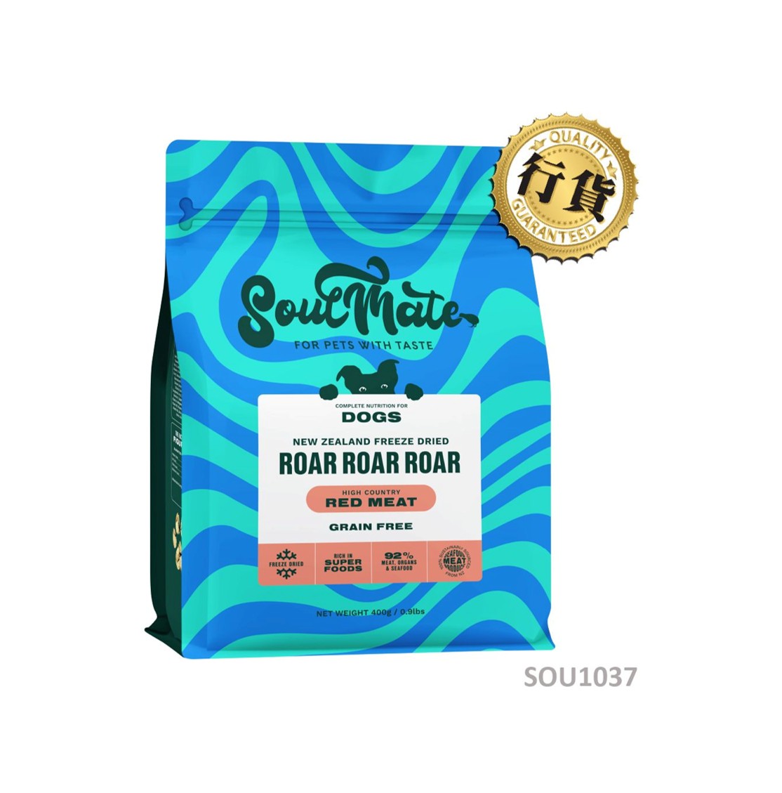 SoulMate 靈魂伴侶鄉村紅肉凍乾狗糧 400g