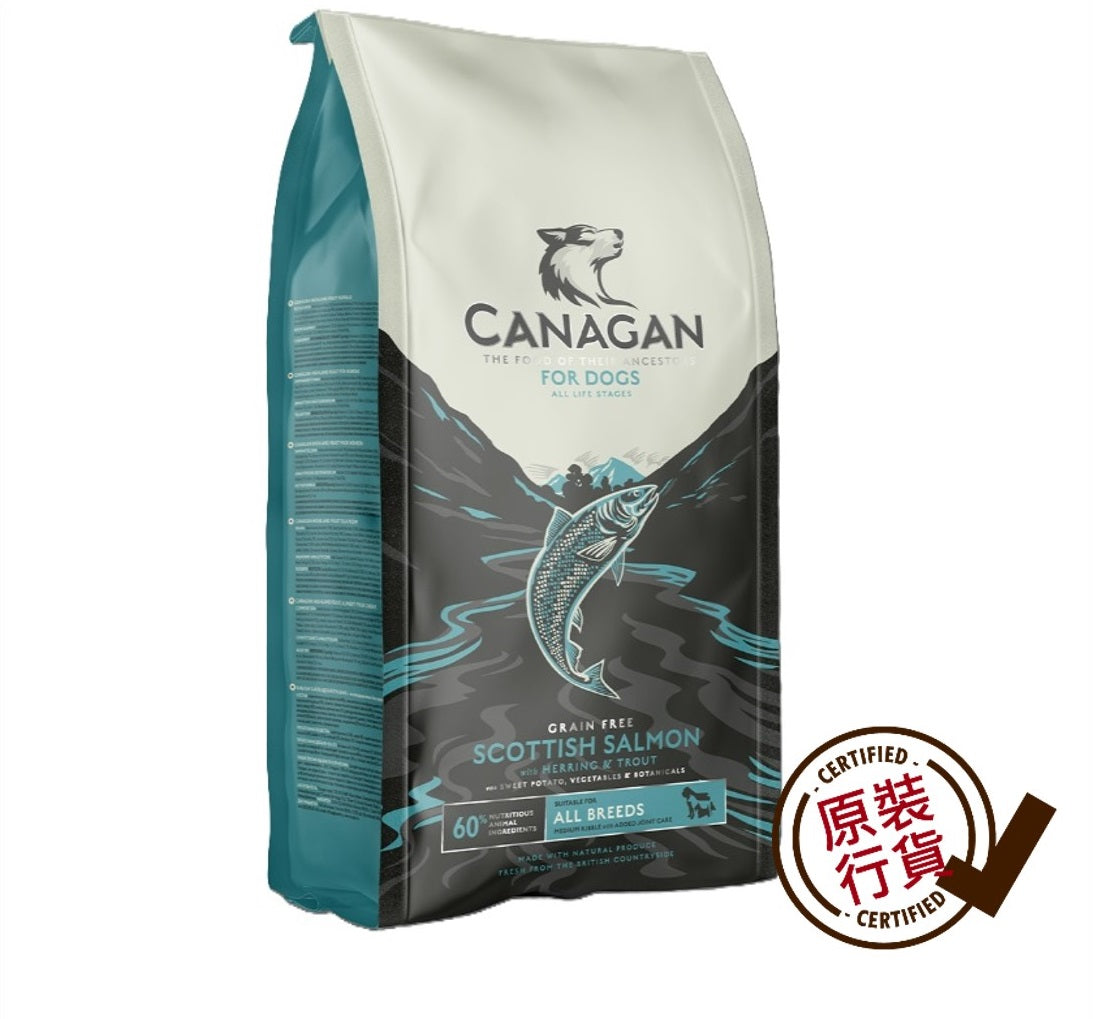 Canagan - 無穀物 蘇格蘭三文魚 狗糧配方6公斤 #GS6