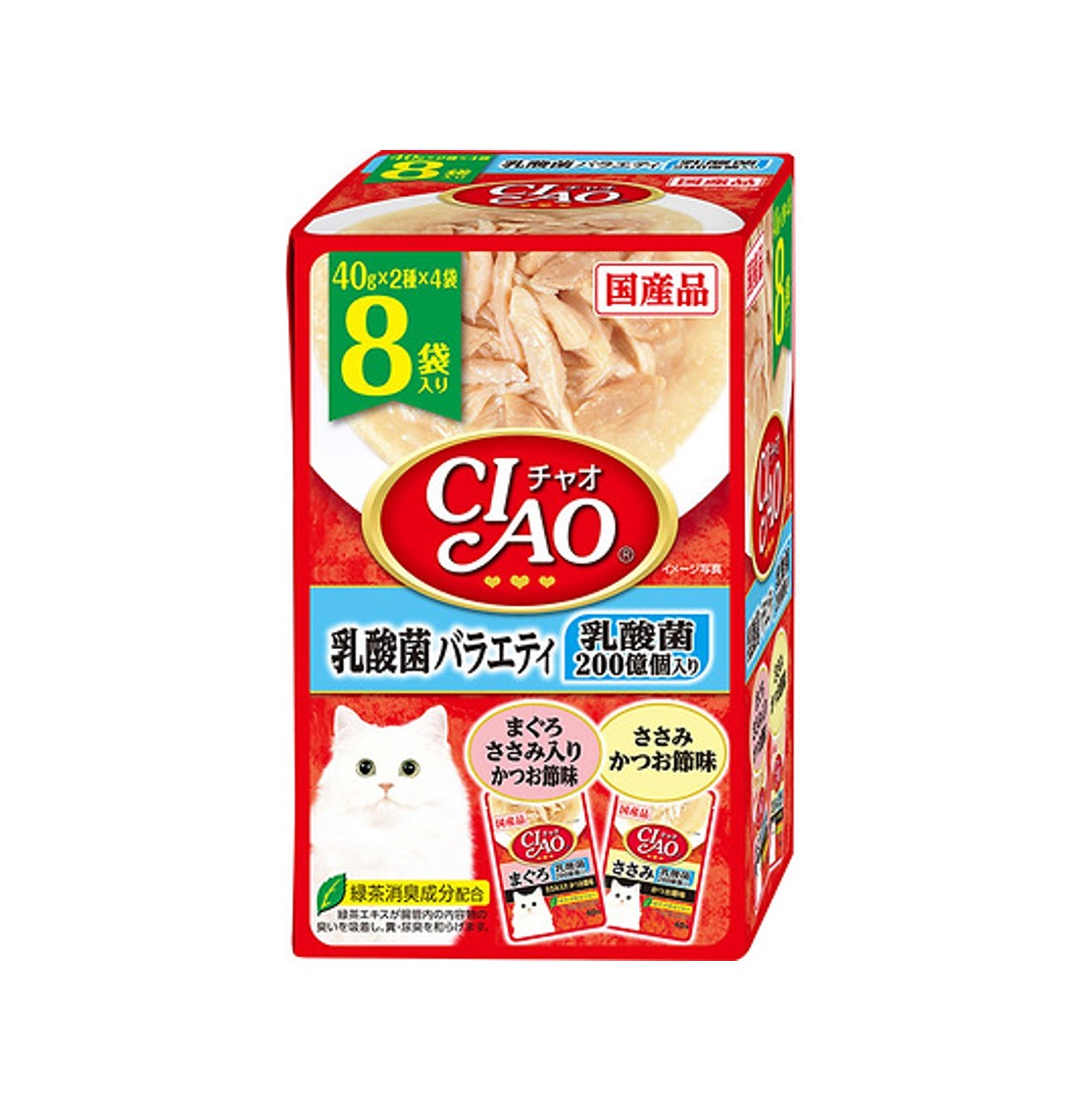 CIAO IC-387 貓濕糧 乳酸菌口味 PARTY 40g x 8
