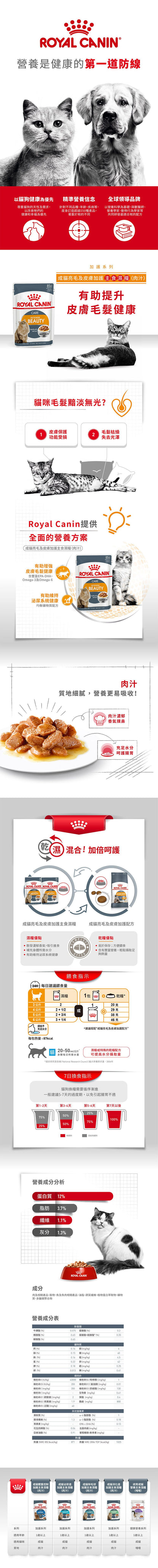 FHN 成貓亮毛及皮膚加護主食濕糧 (肉汁)(包裝隨機提供)85克 X 12
