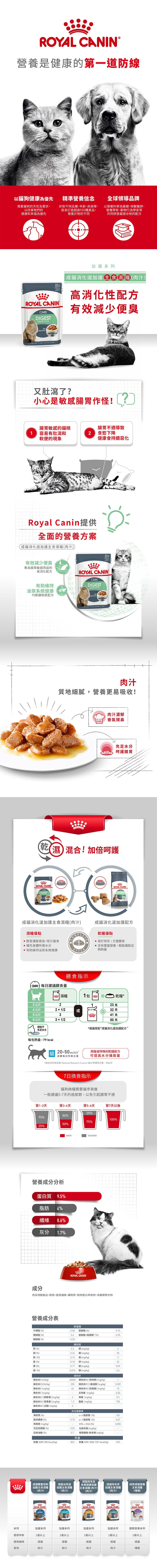 FHN 成貓消化道加護主食濕糧 (肉汁) 85克 X 12 (包裝隨機提供)
