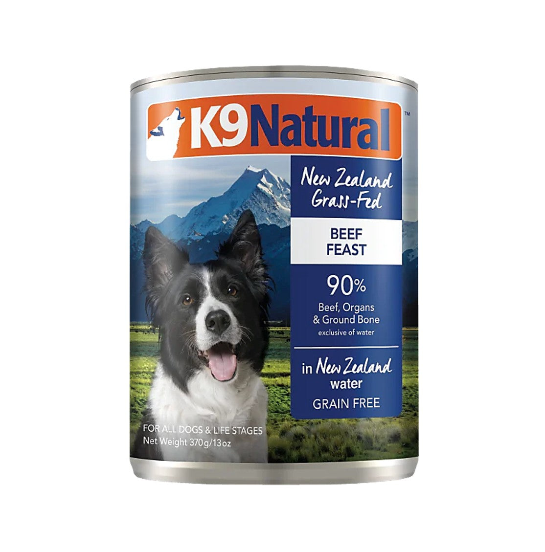 K9 Natural 牛肉盛宴主食狗罐頭 370 g #1338