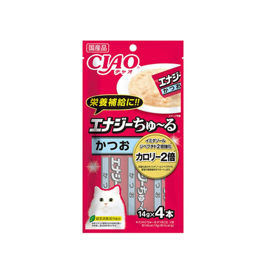 CIAO 貓零食 日本肉泥(SC-162) - 高能量 鰹魚+雞肉醬 14g x 4條裝