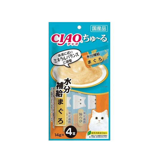 CIAO 貓零食 日本肉泥(SC-179) - 水分補給 吞拿魚醬 14g x 4條裝