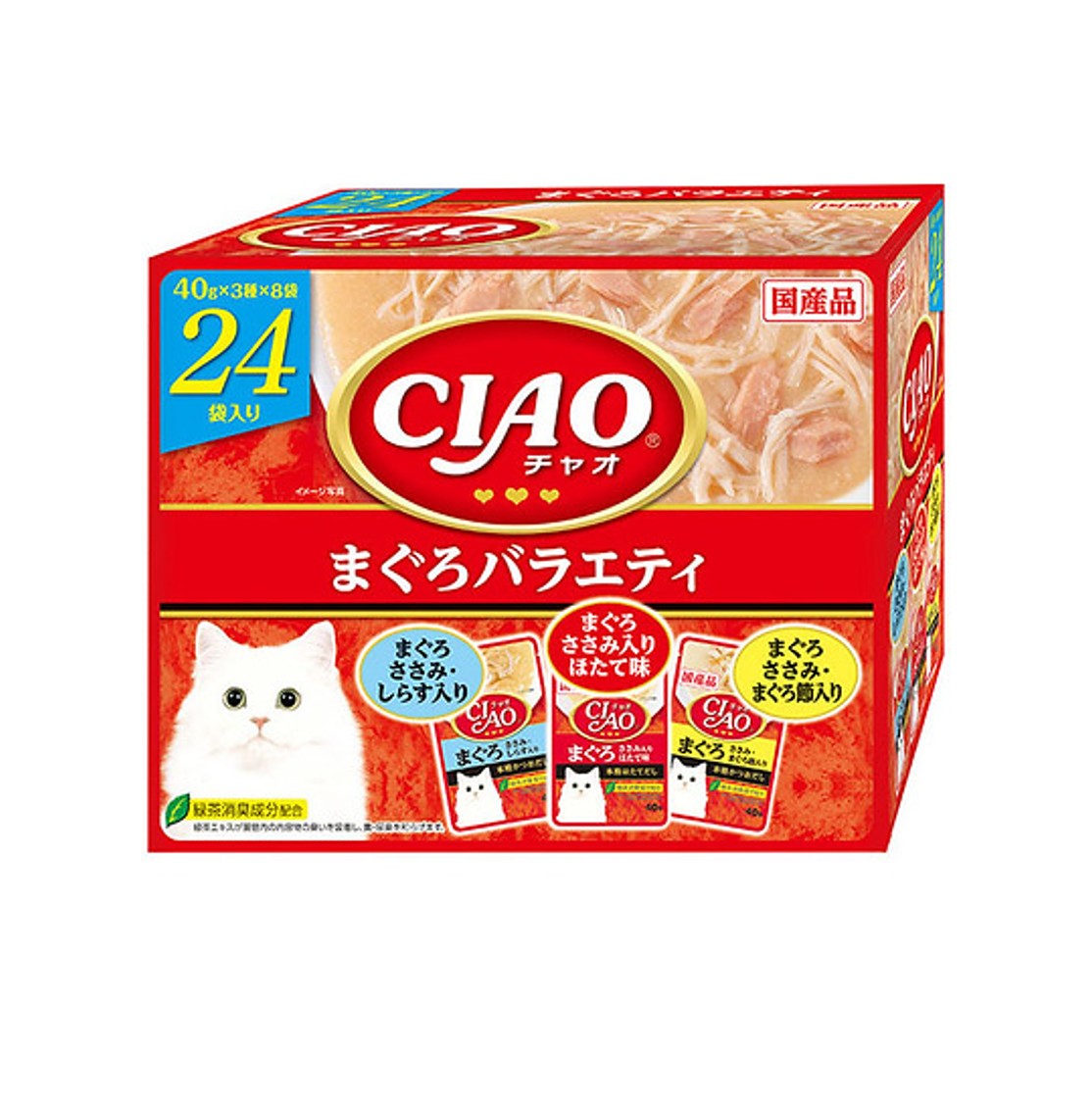 CIAO IC-421 貓濕糧 豪華系列 吞拿魚 PARTY 40g x 24