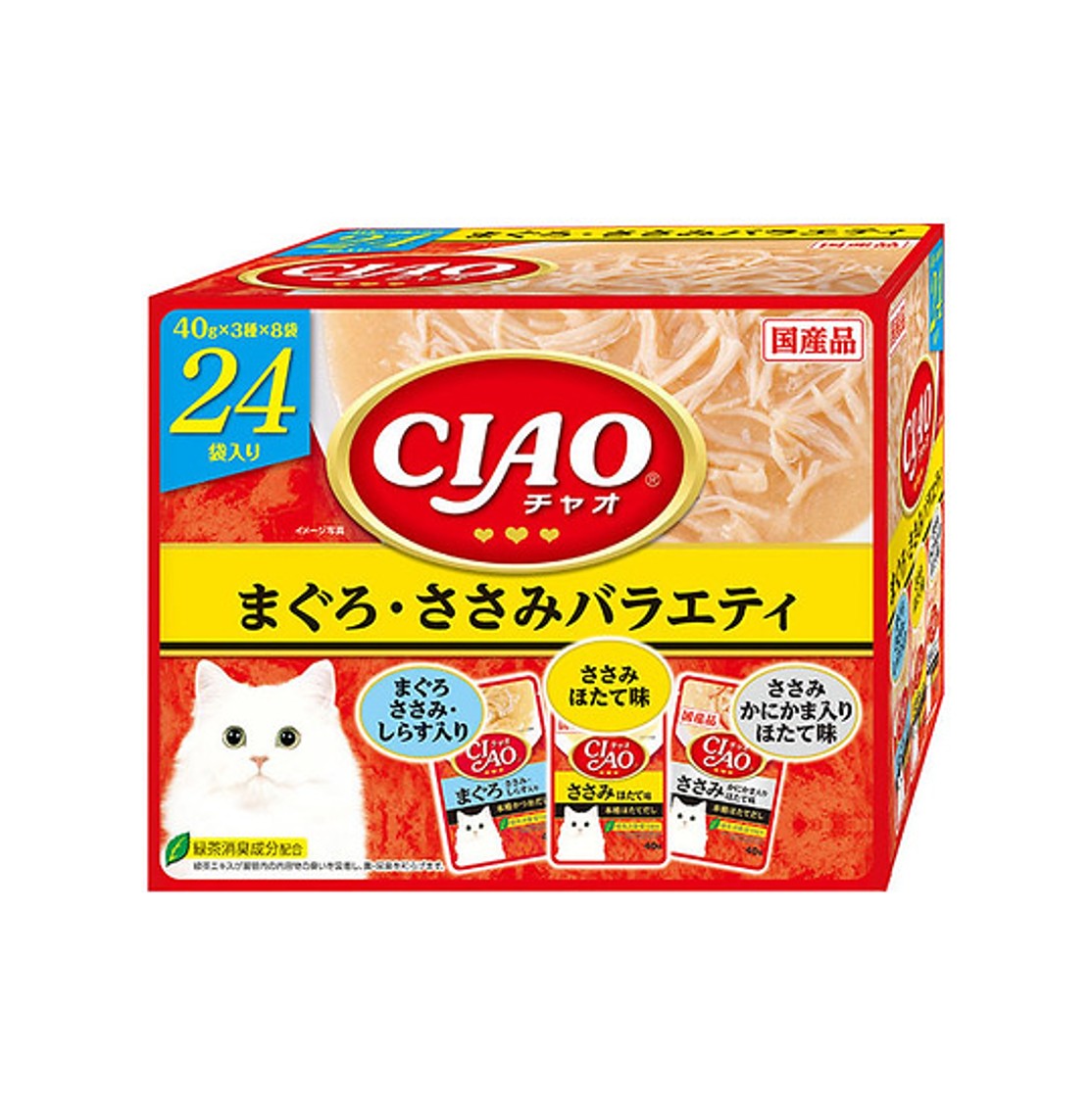 CIAO IC-423 貓濕糧 豪華系列 吞拿魚 雞肉 PARTY 40g x 24