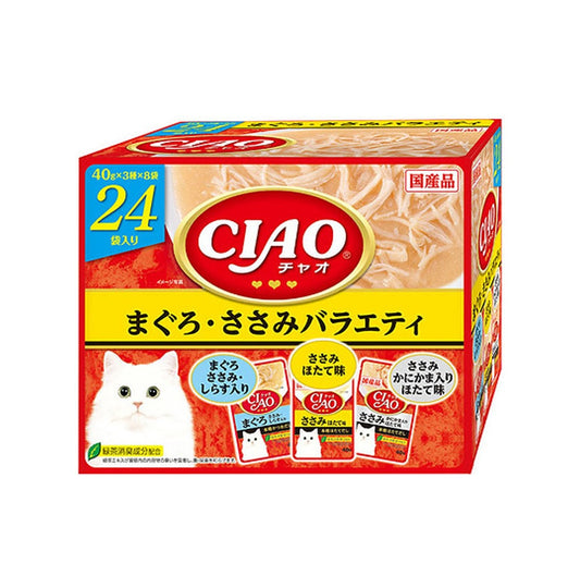 CIAO IC-423 貓濕糧 豪華系列 吞拿魚 雞肉 PARTY 40g x 24