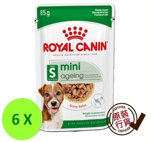 SHN 小型熟齡及老犬營養主食濕糧 (肉汁) 8+ 85克 x 6