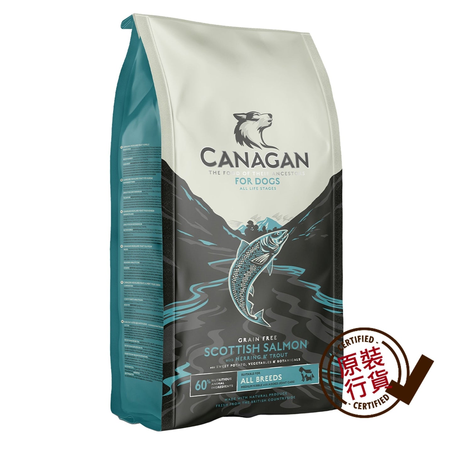 原之選 無穀物蘇格蘭三文魚狗糧配方 2kg