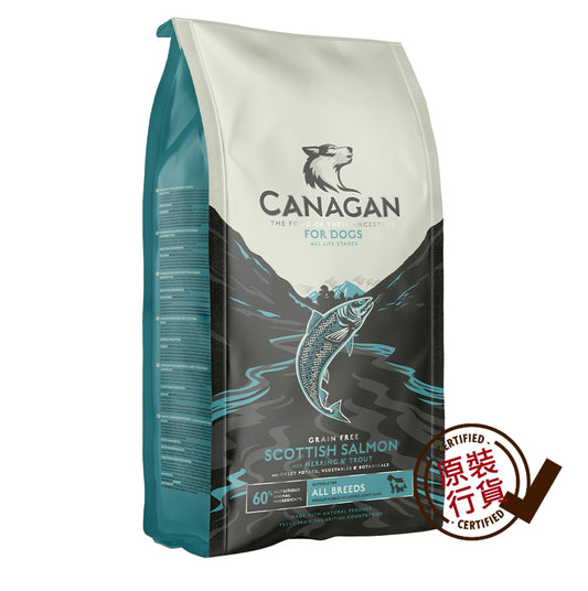 原之選 無穀物蘇格蘭三文魚狗糧配方 2kg