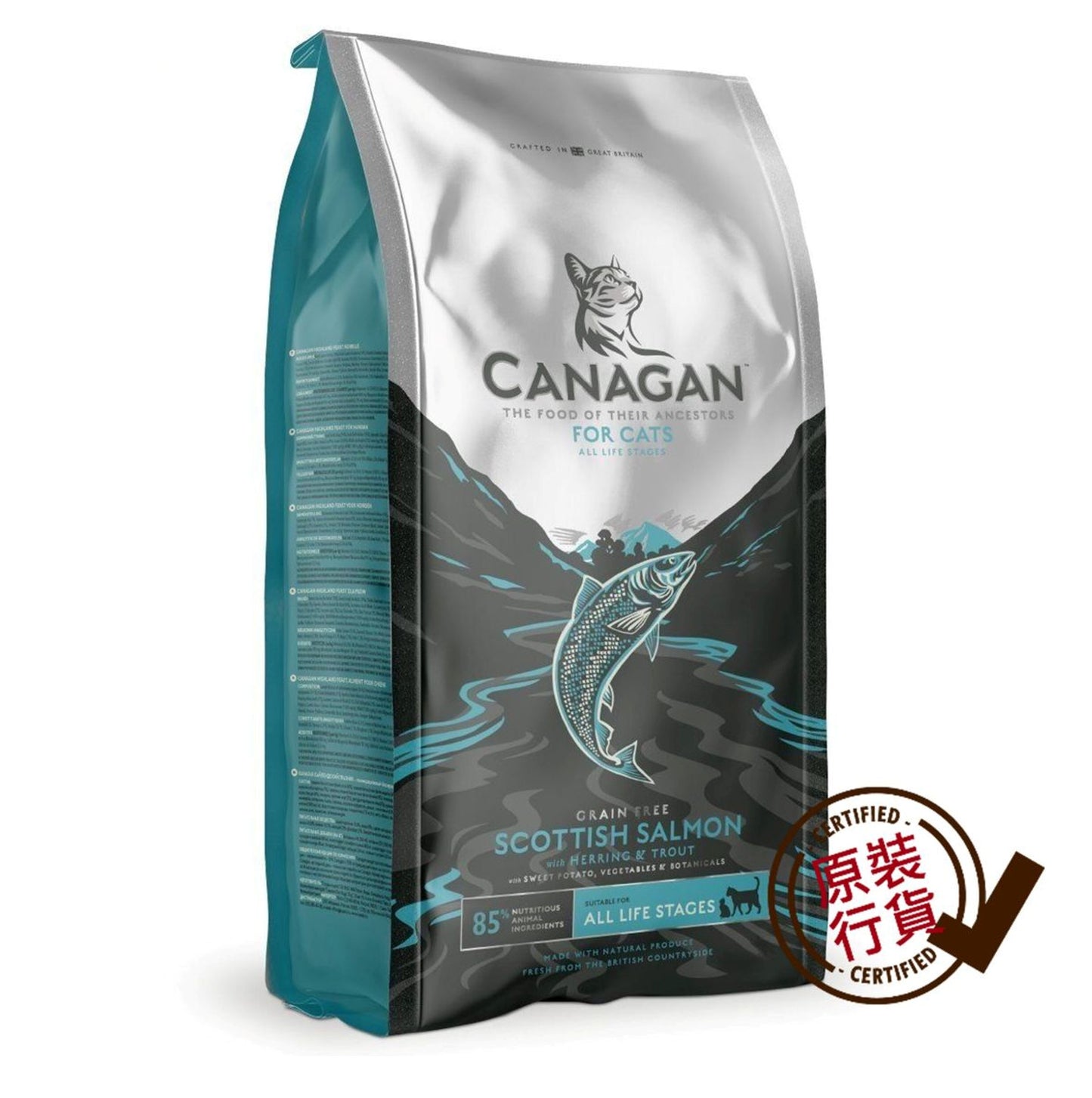 原之選 無穀物蘇格蘭三文魚貓糧配方 4KG