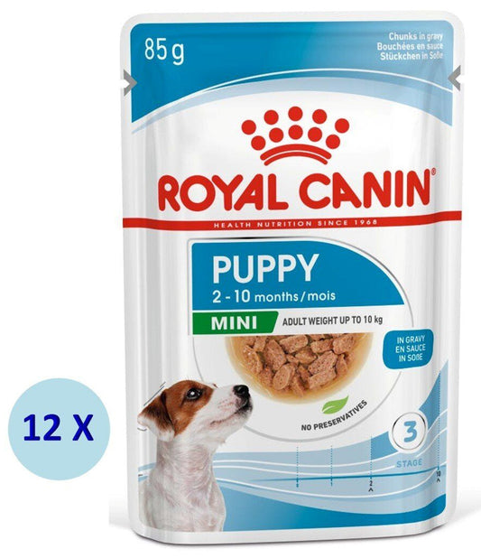 SHN 小型幼犬營養主食 袋裝狗濕糧 (肉汁) (85g X12)