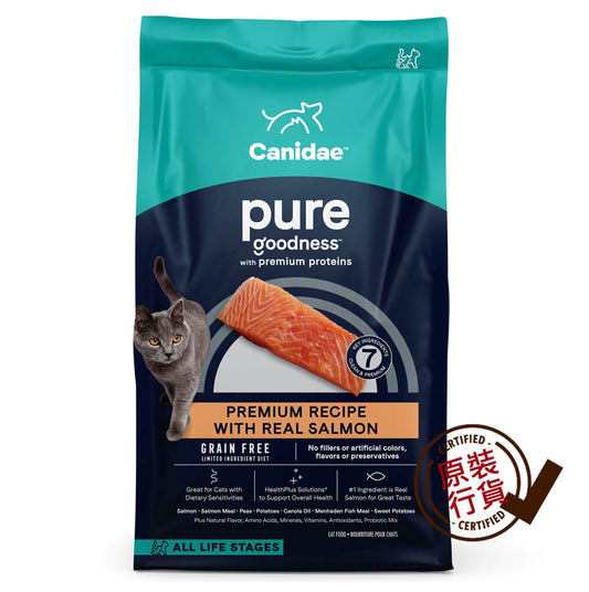 PURE 貓糧 無穀物三文魚全貓配方 4.5KG(10磅)