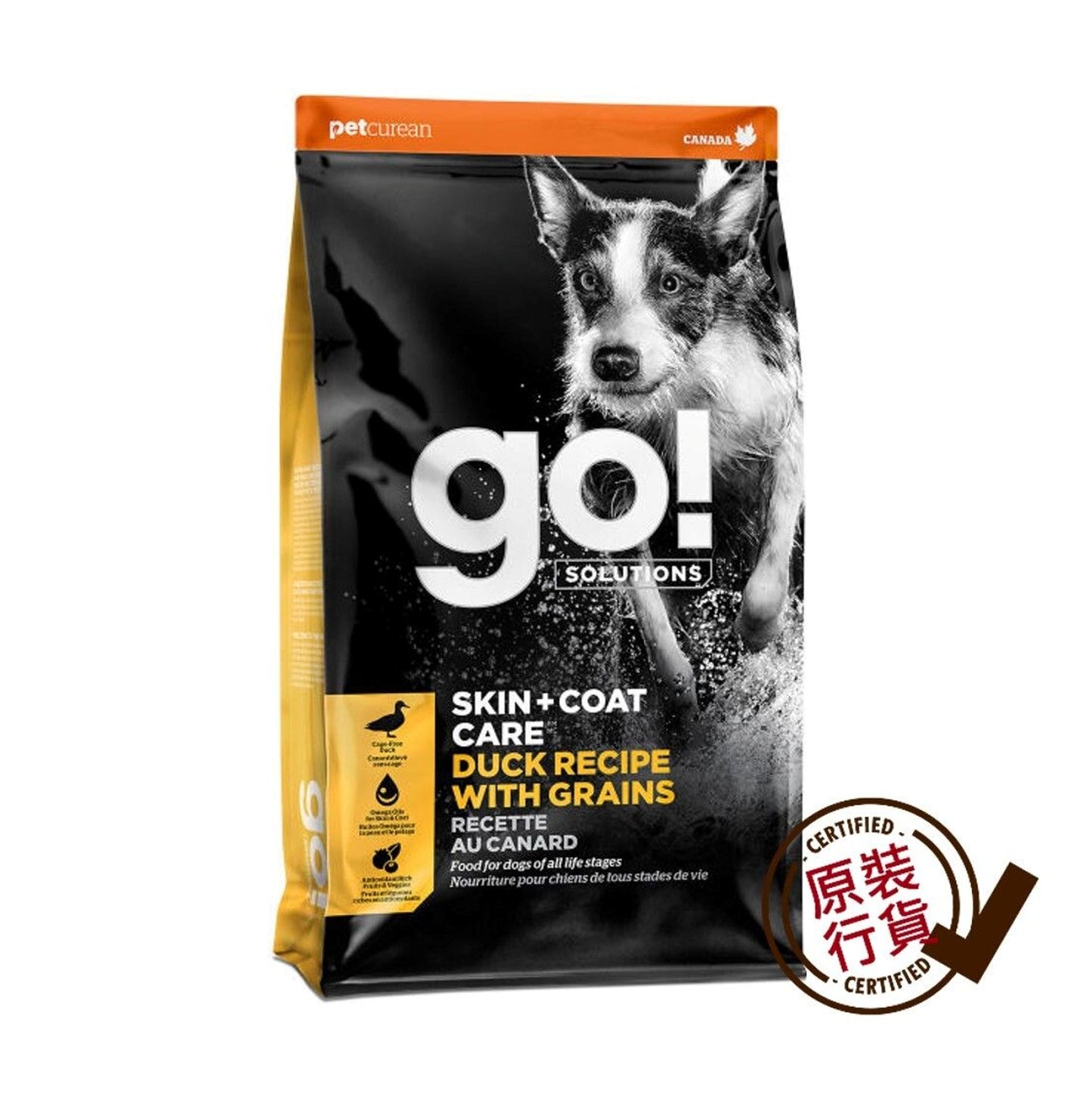 GO! SOLUTIONS 護膚美毛系列 鴨肉穀物配方 全犬糧 3.5磅