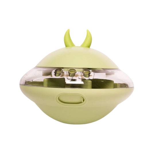 狗狗玩具 UFO 漏食不倒翁玩具不倒翁益智玩具綠色