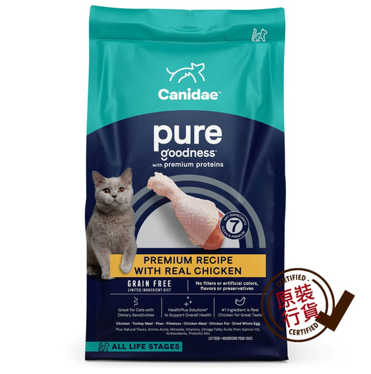 PURE 貓糧 無穀物雞肉全貓配方 4.5KG(10磅)