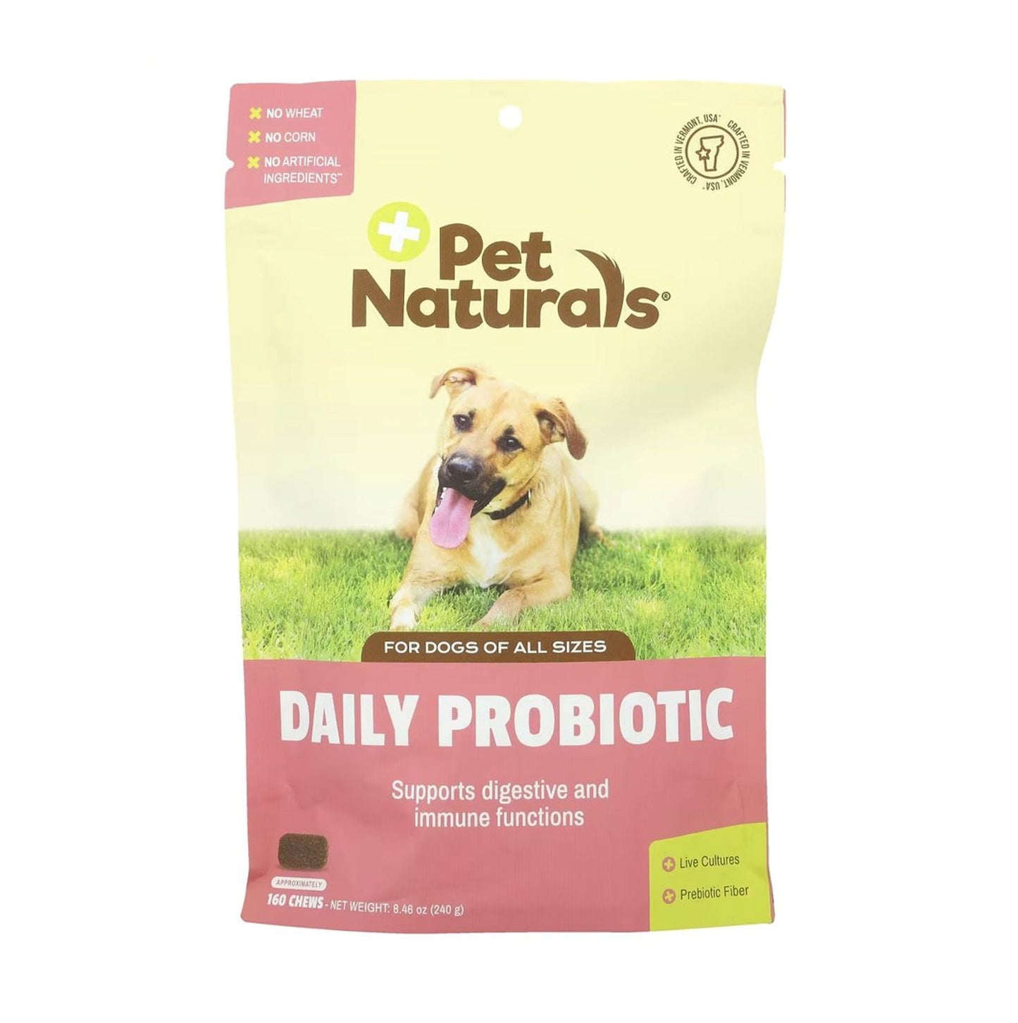 Pet Naturals 犬用益生菌 160 粒咀嚼片 [平行進口]