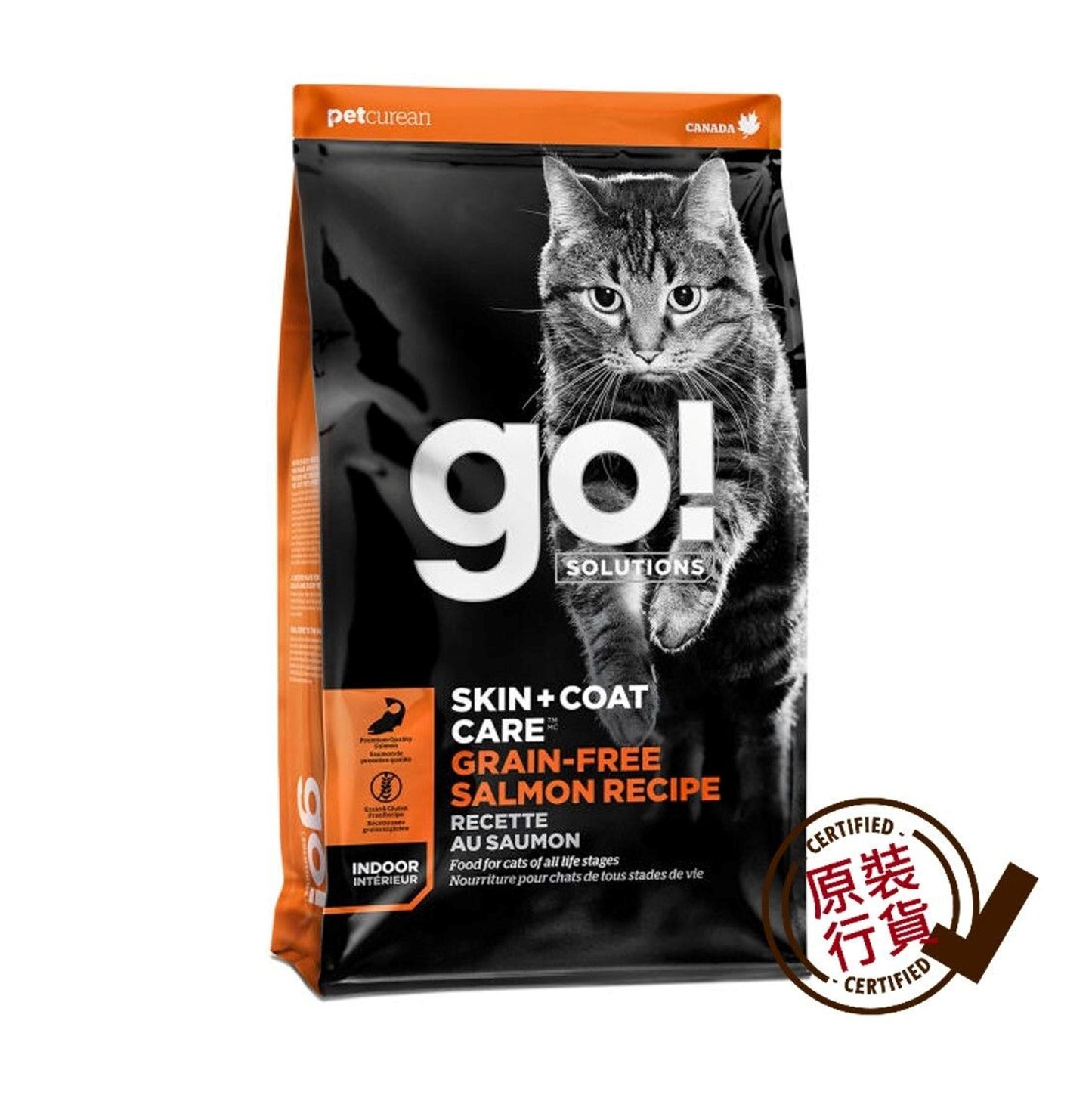 GO! SOLUTIONS 護膚美毛貓系列 無穀物 三文魚 全貓糧 8磅