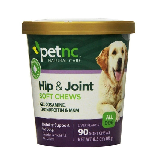 petnc NATURAL CARE 獸醫配方毛孩寵物關節修復90粒小食 適合任何大小的狗狗 [平行進口]