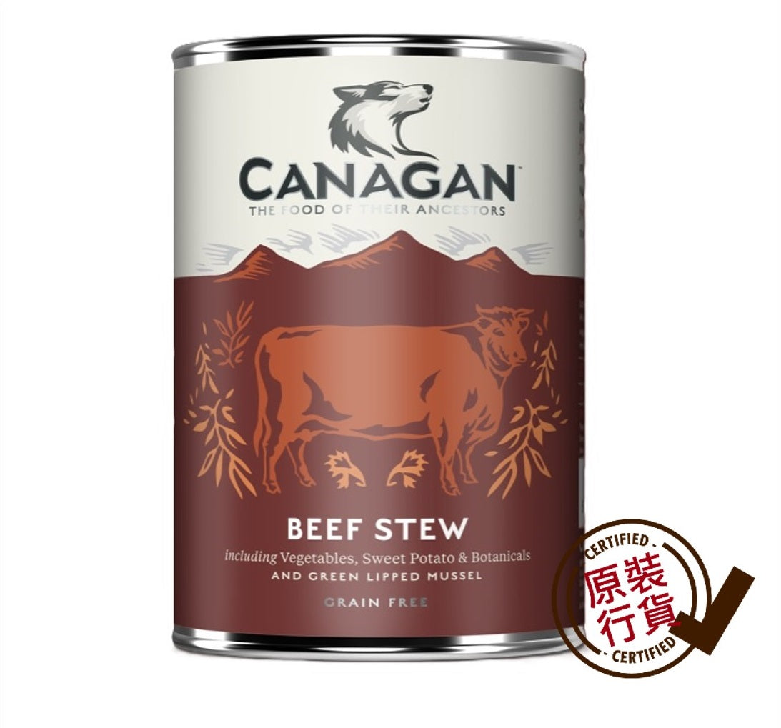 Canagan - 無穀物 新鮮牛肉 狗罐頭濕糧400克 #CWB