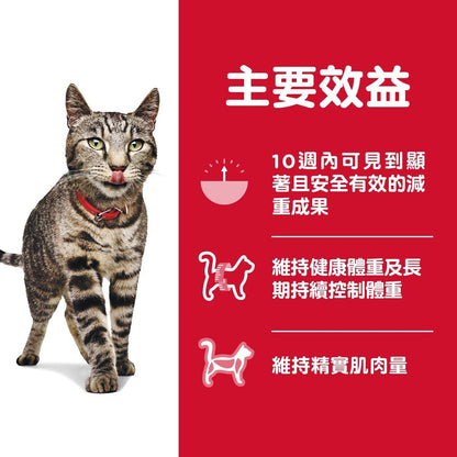 Hills 成貓 1-6 完美體態配方 貓乾糧 3磅 2968